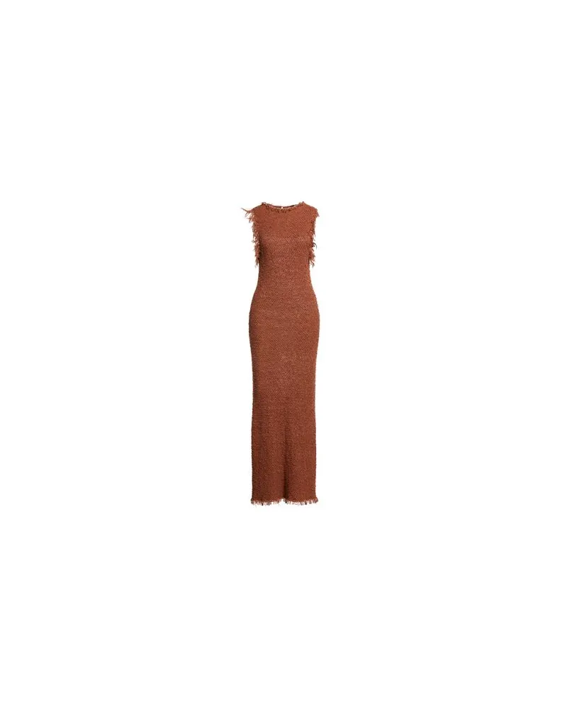 Liviana Conti KLEIDER - Maxi-Kleiderauf YOOX.COM Braun