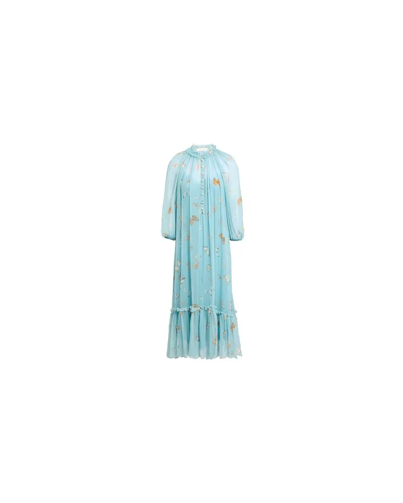 Alessia Zamattio KLEIDER - Midi-Kleiderauf YOOX.COM Himmelblau