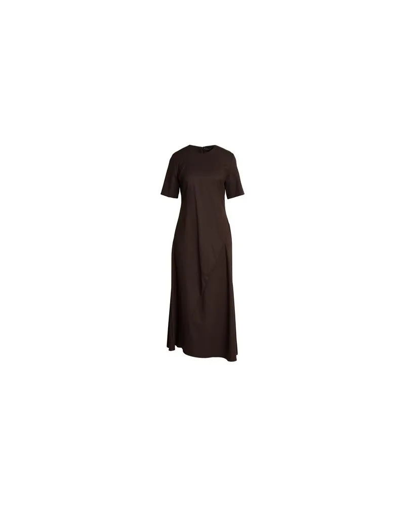 Icona By Kaos KLEIDER - Maxi-Kleiderauf YOOX.COM Schokobraun