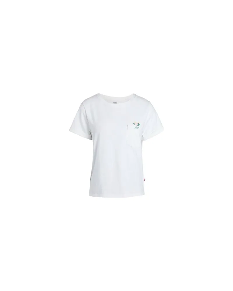 Levi's GR MARGOT POCKET TEE WHITES  - TOPS - T-shirtsauf YOOX.COM Weiß