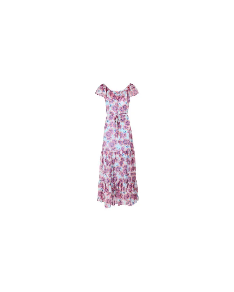 Saloni KLEIDER - Maxi-Kleiderauf YOOX.COM Himmelblau