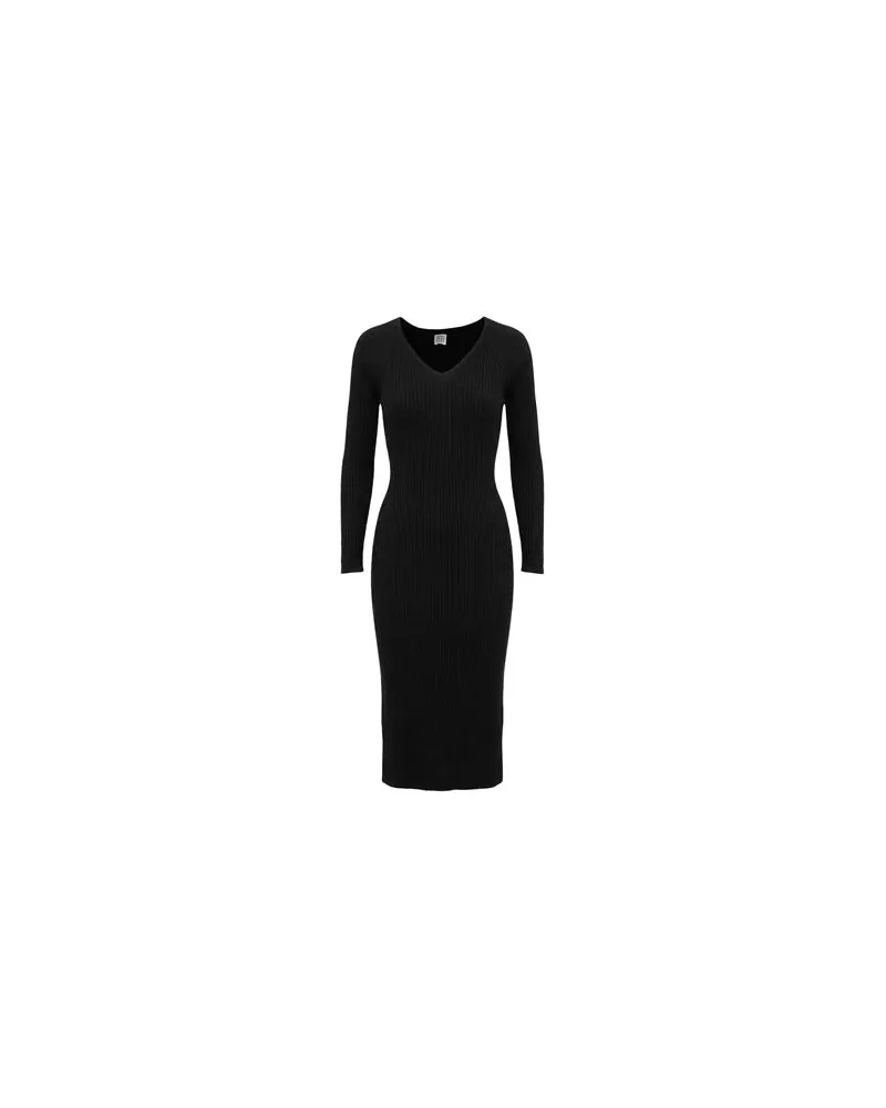 Totême KLEIDER - Maxi-Kleiderauf YOOX.COM Schwarz