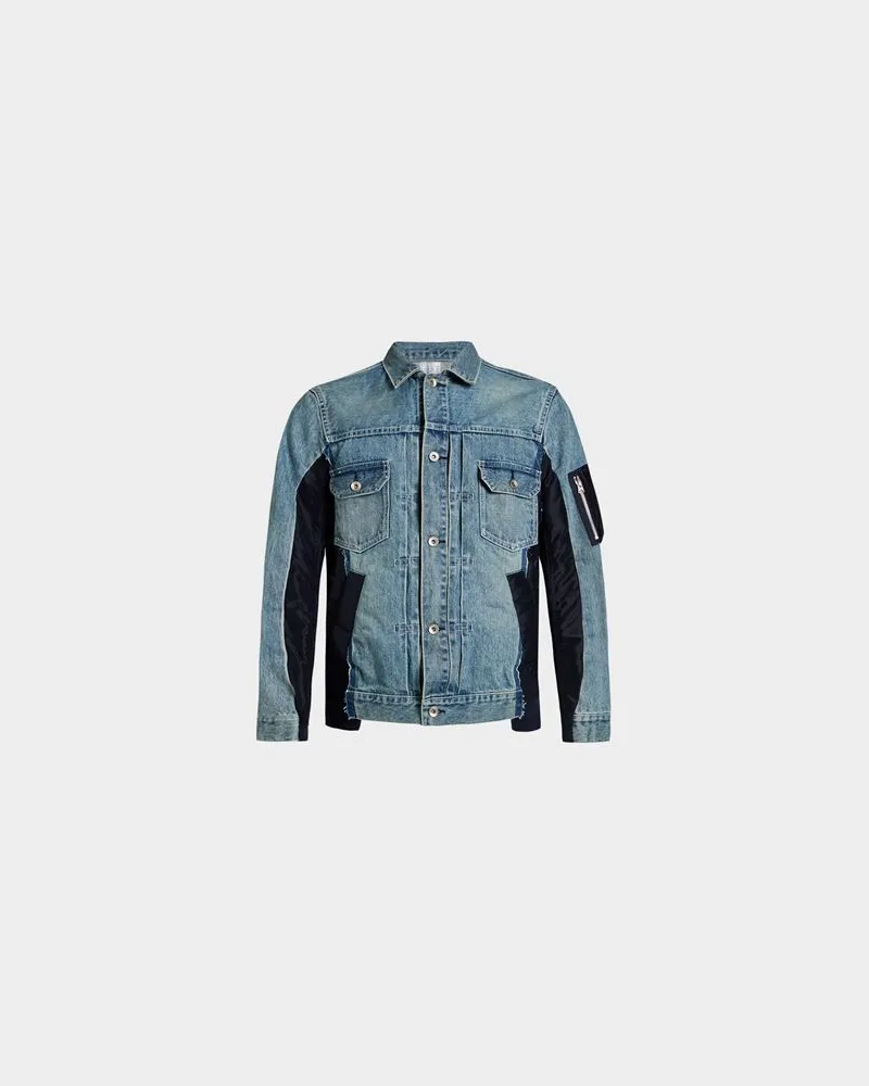 Sacai JACKEN & MÄNTEL - Jeansjacken/Mäntelauf YOOX.COM Blau