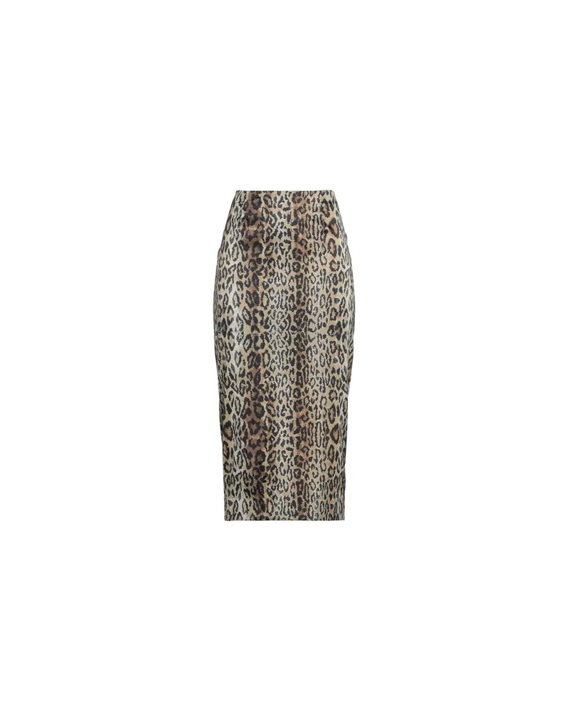 ROTATE Birger Christensen HOSEN & RÖCKE - Midi-Röckeauf YOOX.COM Braun