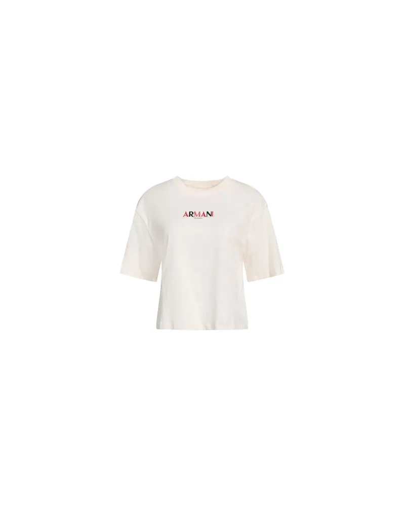 Armani Exchange TOPS - T-shirtsauf YOOX.COM Cremeweiß