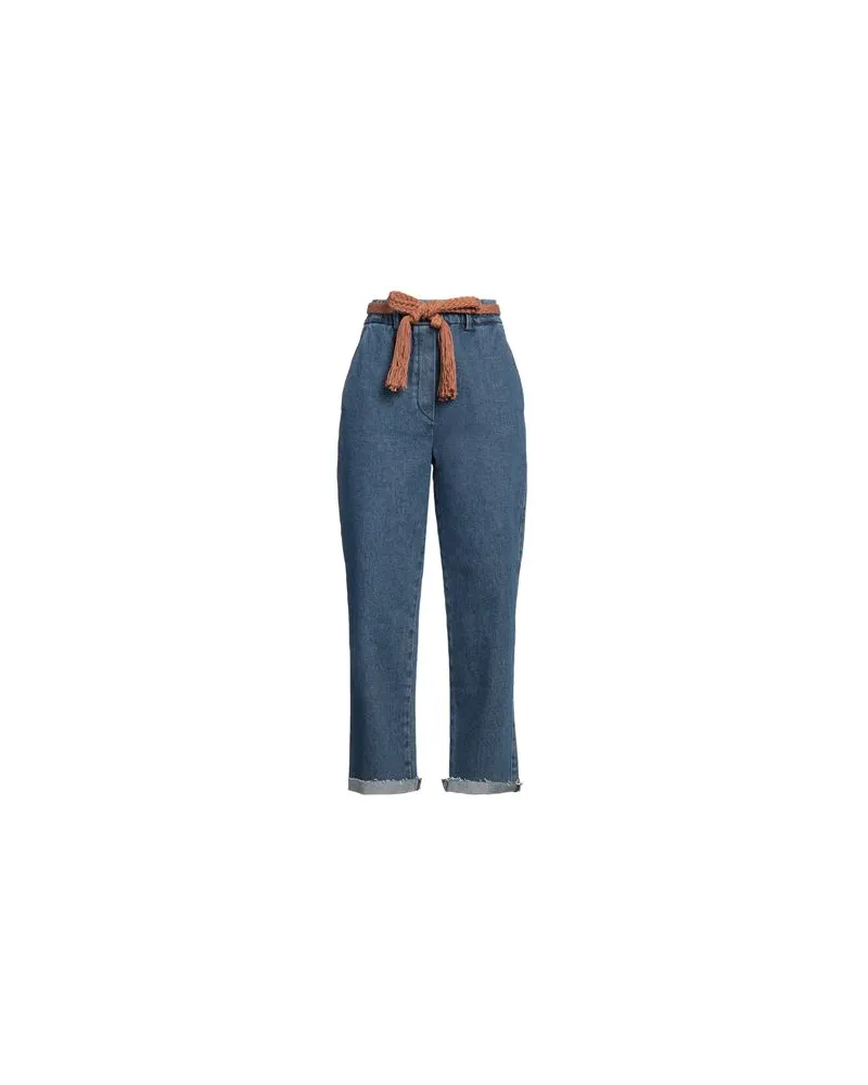 ALYSI CRÈME - HOSEN & RÖCKE - Jeanshosenauf YOOX.COM Blau