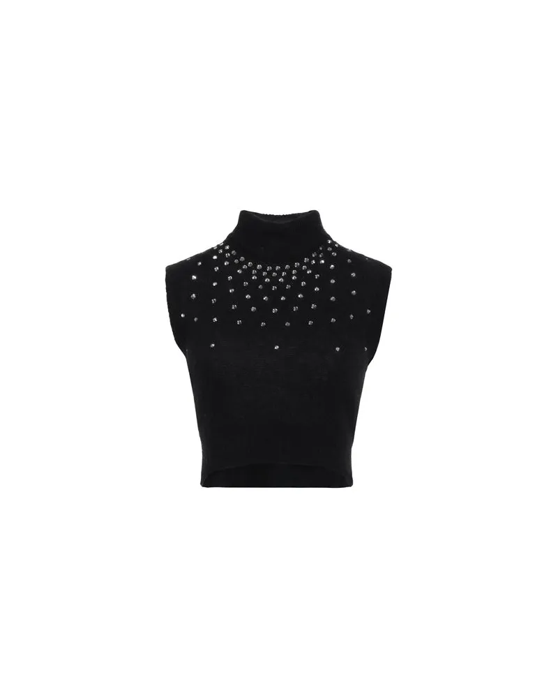 Alessandra Rich STRICKWAREN - Rollkragenpulloverauf YOOX.COM Schwarz