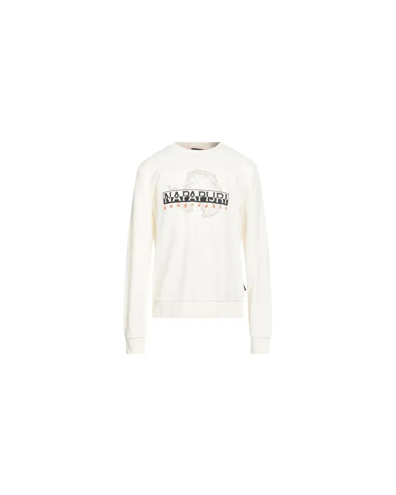 Napapijri TOPS - Sweatshirtsauf YOOX.COM Cremeweiß