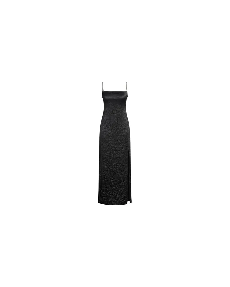 Ganni KLEIDER - Maxi-Kleiderauf YOOX.COM Schwarz
