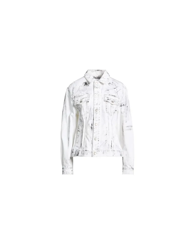 Moschino JACKEN & MÄNTEL - Jeansjacken/Mäntelauf YOOX.COM Weiß