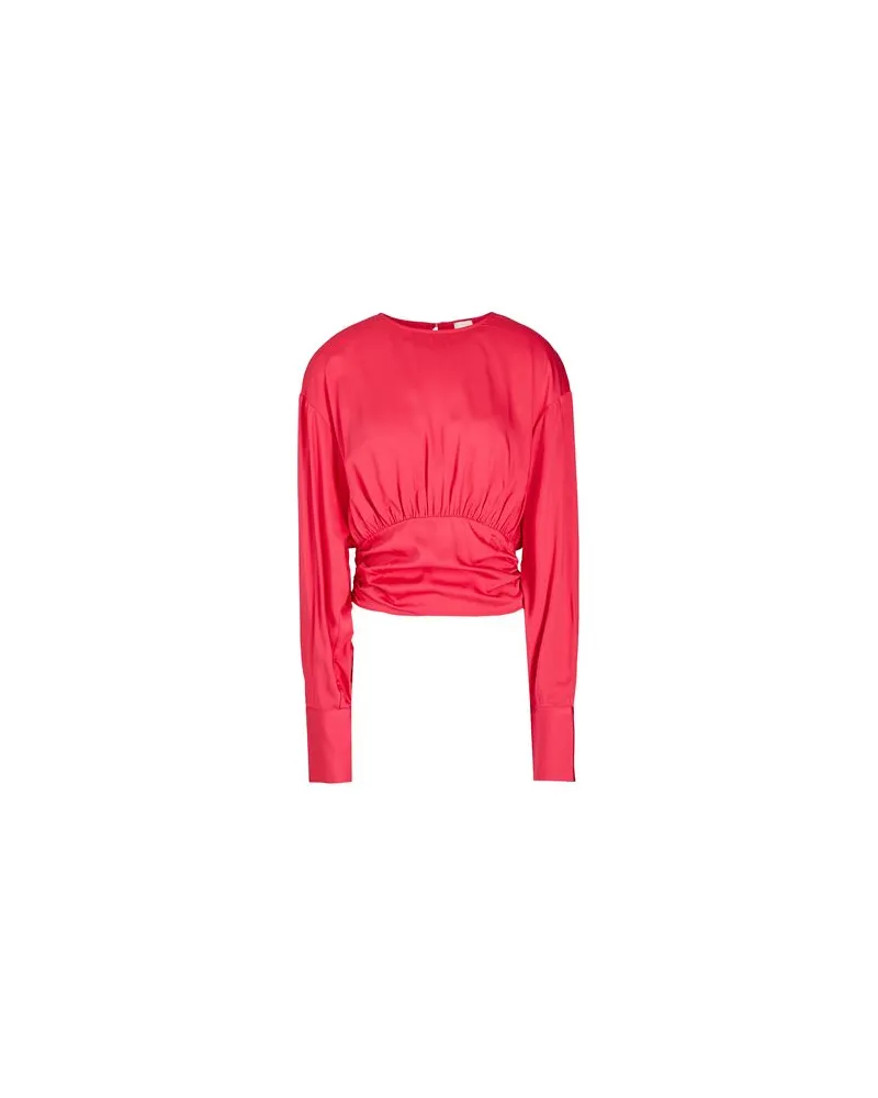 8 by Yoox VISCOSE WAIST GATHERING BLOUSE  - TOPS - Topsauf YOOX.COM Magenta