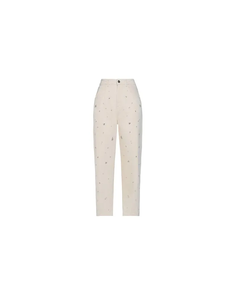 Semicouture HOSEN & RÖCKE - Jeanshosenauf YOOX.COM Elfenbein