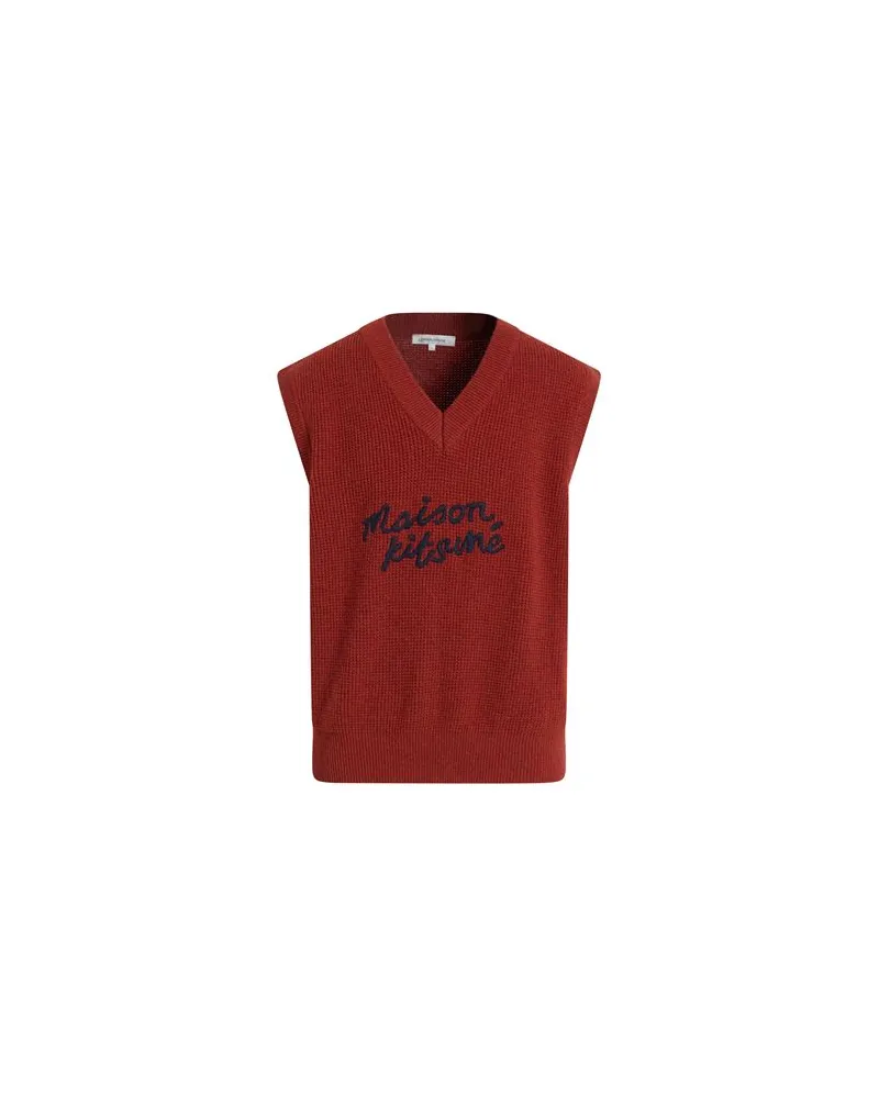 Kitsuné STRICKWAREN - Pulloverauf YOOX.COM Ziegelrot