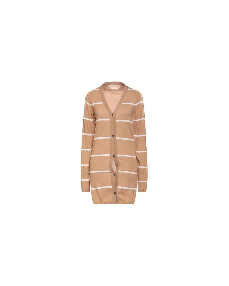 Marni STRICKWAREN - Strickjackenauf YOOX.COM Kamel