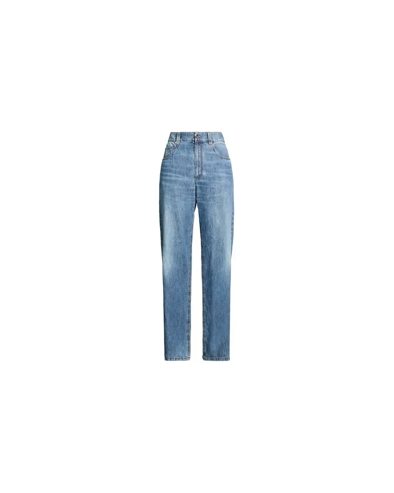 Brunello Cucinelli HOSEN & RÖCKE - Jeanshosenauf YOOX.COM Blau
