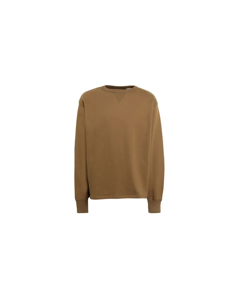 Levi's Made & Crafted LMC CREW NECK SWEATSHIRT  - TOPS - Sweatshirtsauf YOOX.COM Khaki