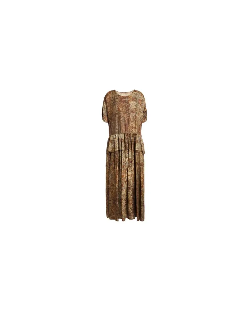 Uma Wang KLEIDER - Maxi-Kleiderauf YOOX.COM Khaki