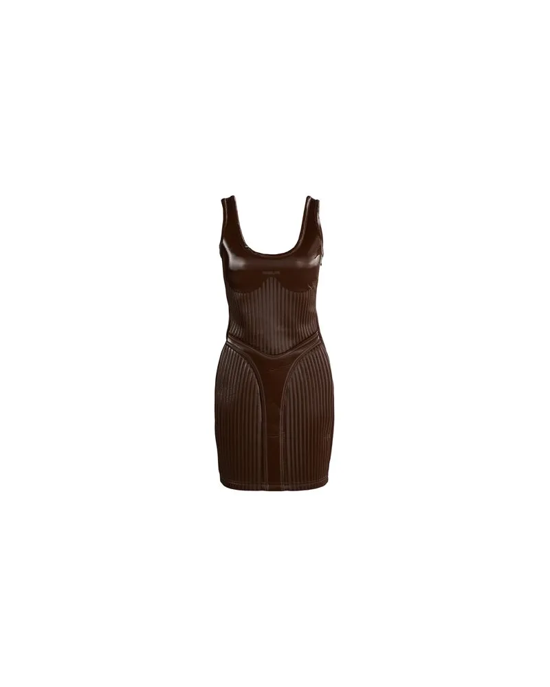 Thierry Mugler KLEIDER - Mini-Kleiderauf YOOX.COM Schokobraun