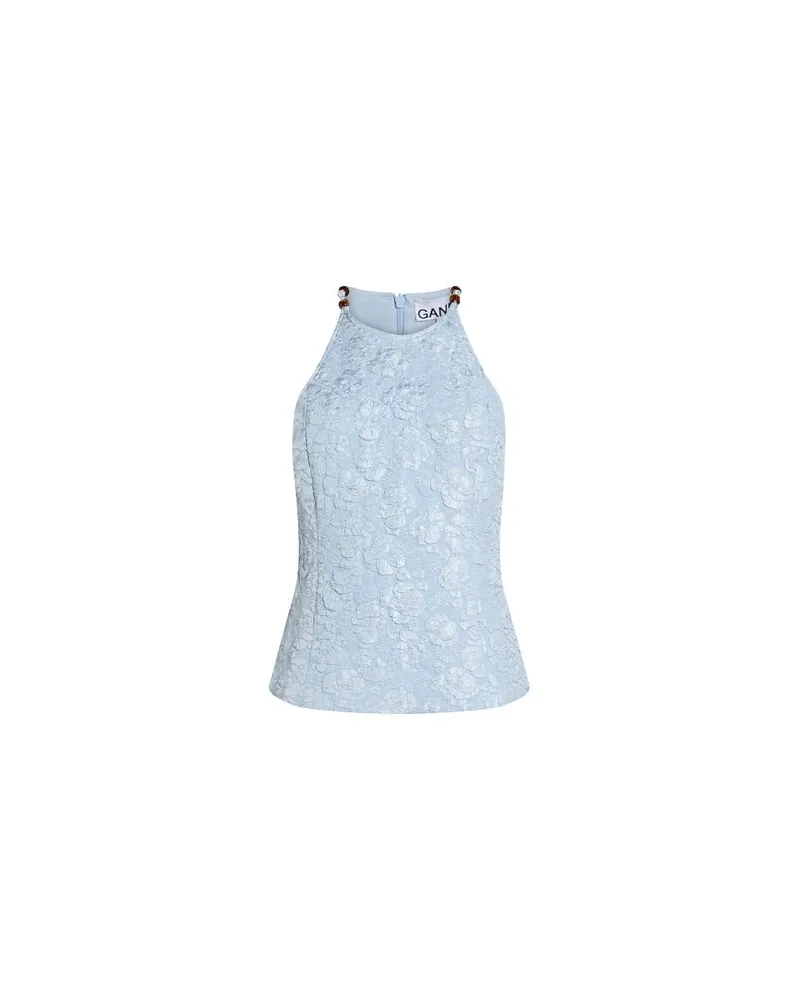 Ganni TOPS - Topsauf YOOX.COM Himmelblau