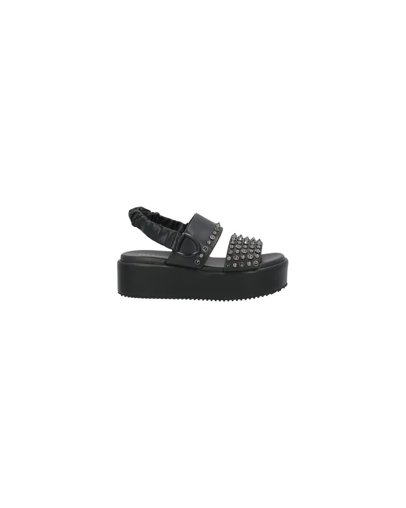 Blauer SCHUHE - Sandalenauf YOOX.COM Schwarz