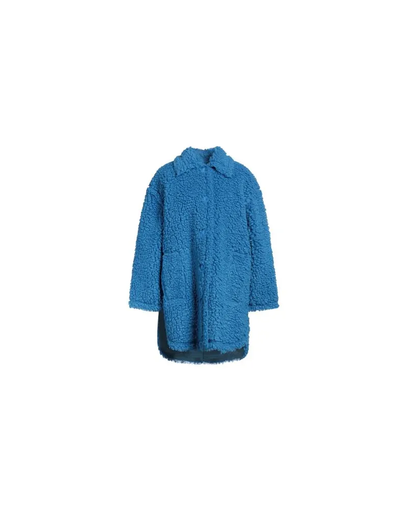 STAND JACKEN & MÄNTEL - Shearling- & Kunstfellauf YOOX.COM Azurblau