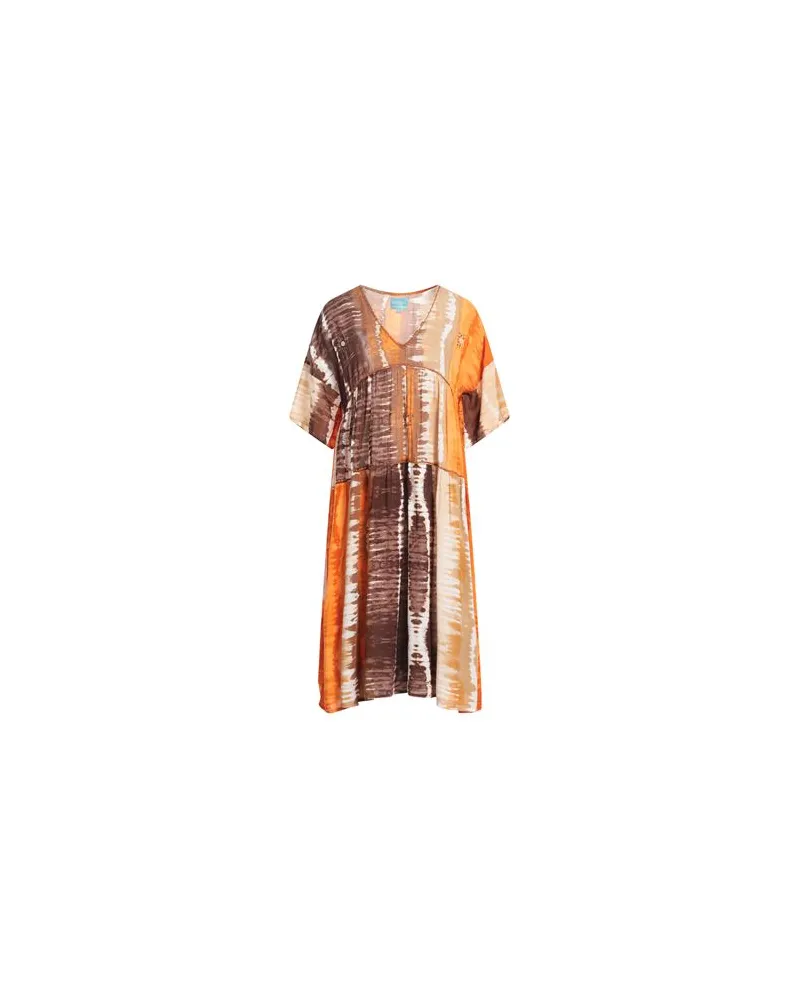 Iconique KLEIDER - Midi-Kleiderauf YOOX.COM Braun
