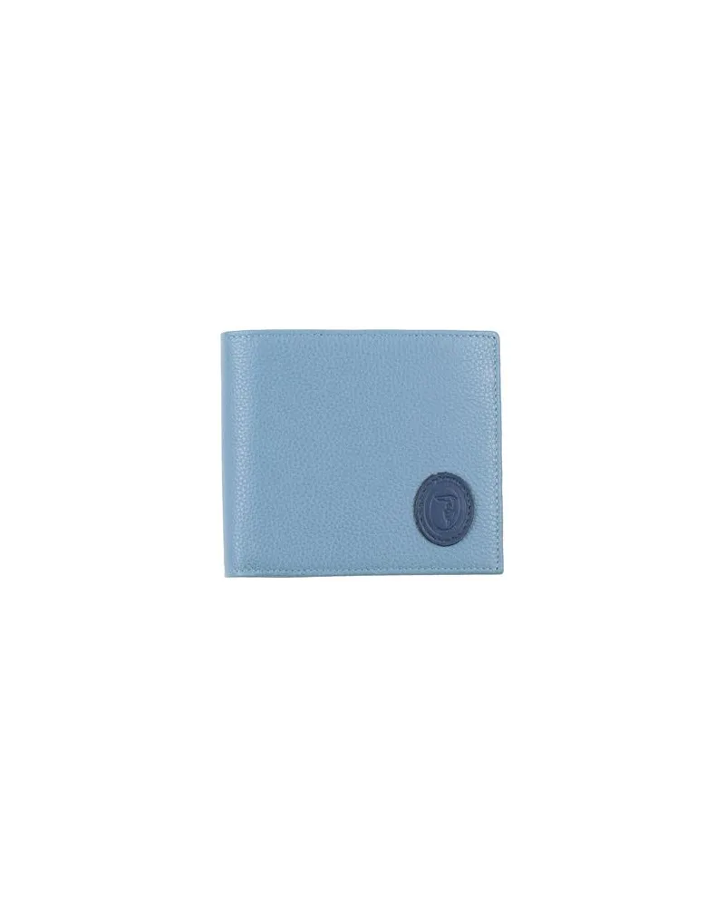 Trussardi Kleinlederwaren - Brieftaschenauf YOOX.COM Hellblau