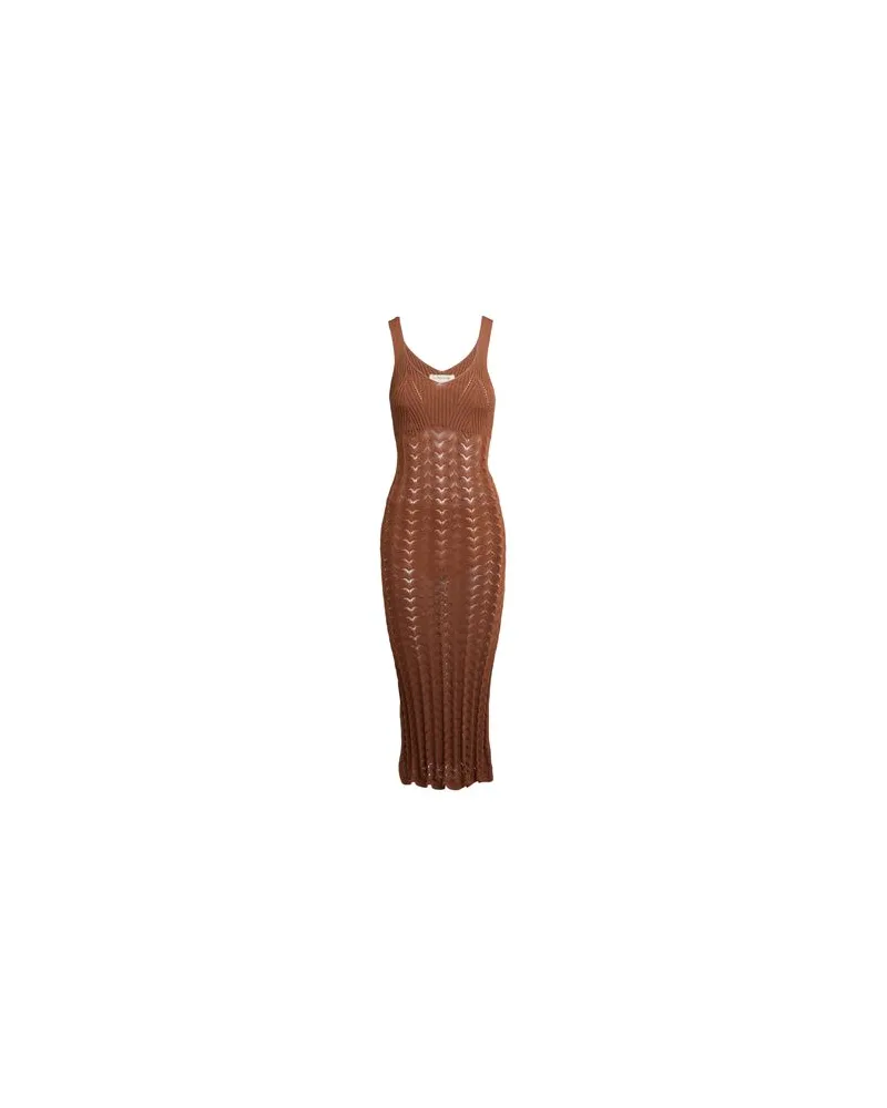 Anna Molinari KLEIDER - Midi-Kleiderauf YOOX.COM Braun