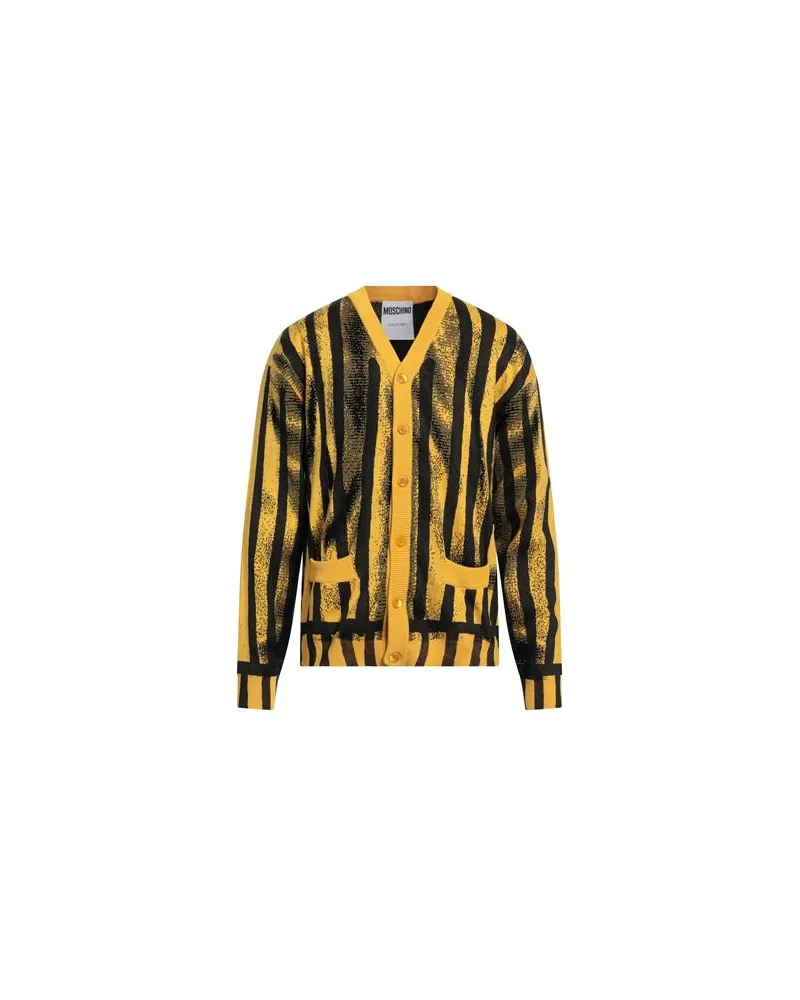 Moschino STRICKWAREN - Strickjackenauf YOOX.COM Gelb