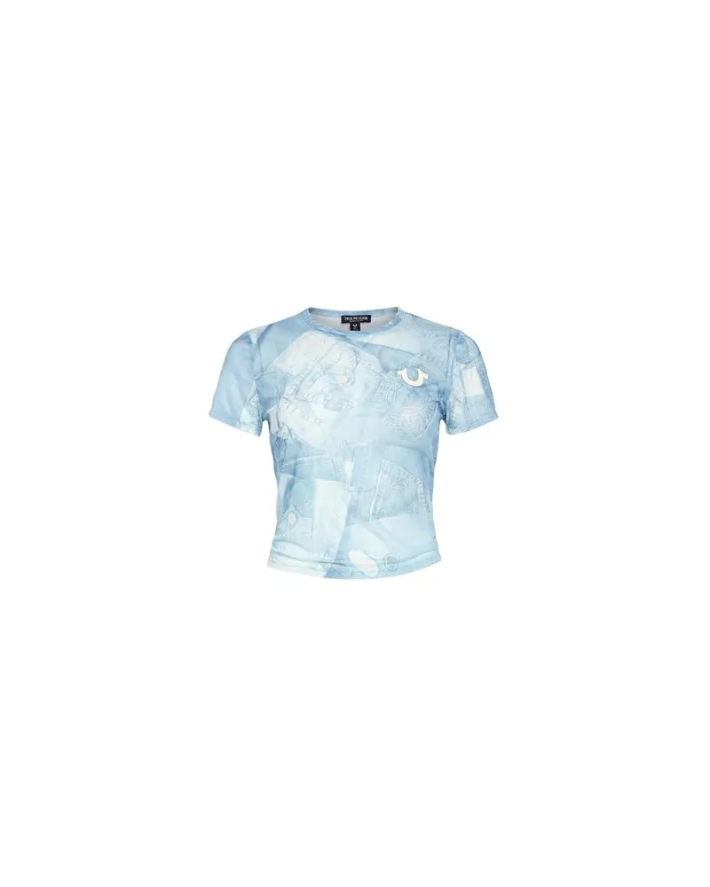 True Religion TOPS - T-shirtsauf YOOX.COM Himmelblau