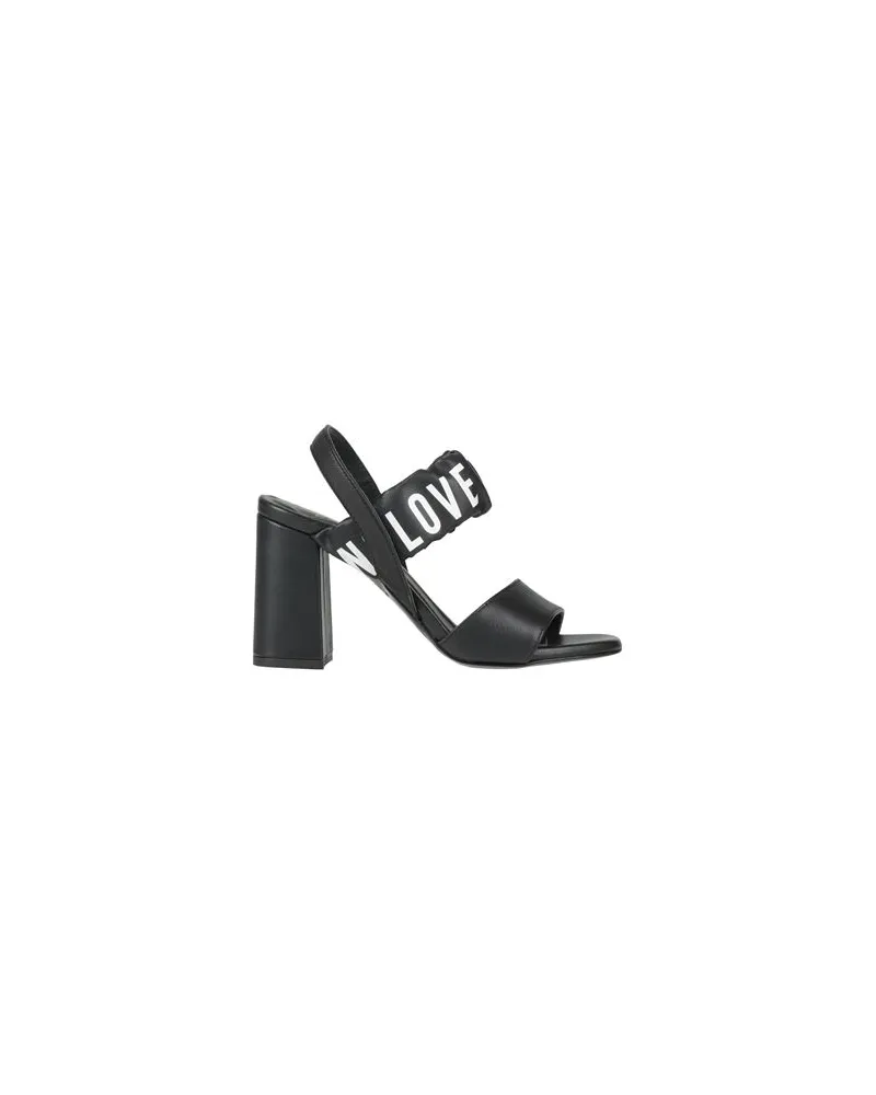 Moschino SCHUHE - Sandalenauf YOOX.COM Schwarz