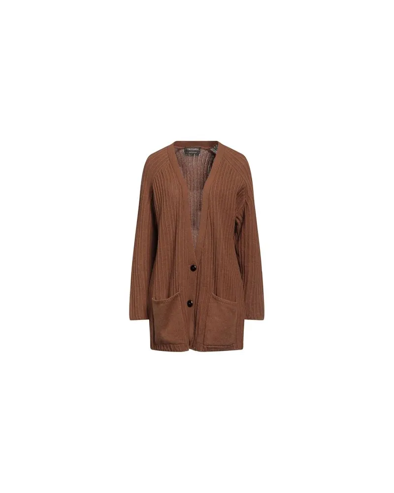 Trussardi STRICKWAREN - Strickjackenauf YOOX.COM Braun