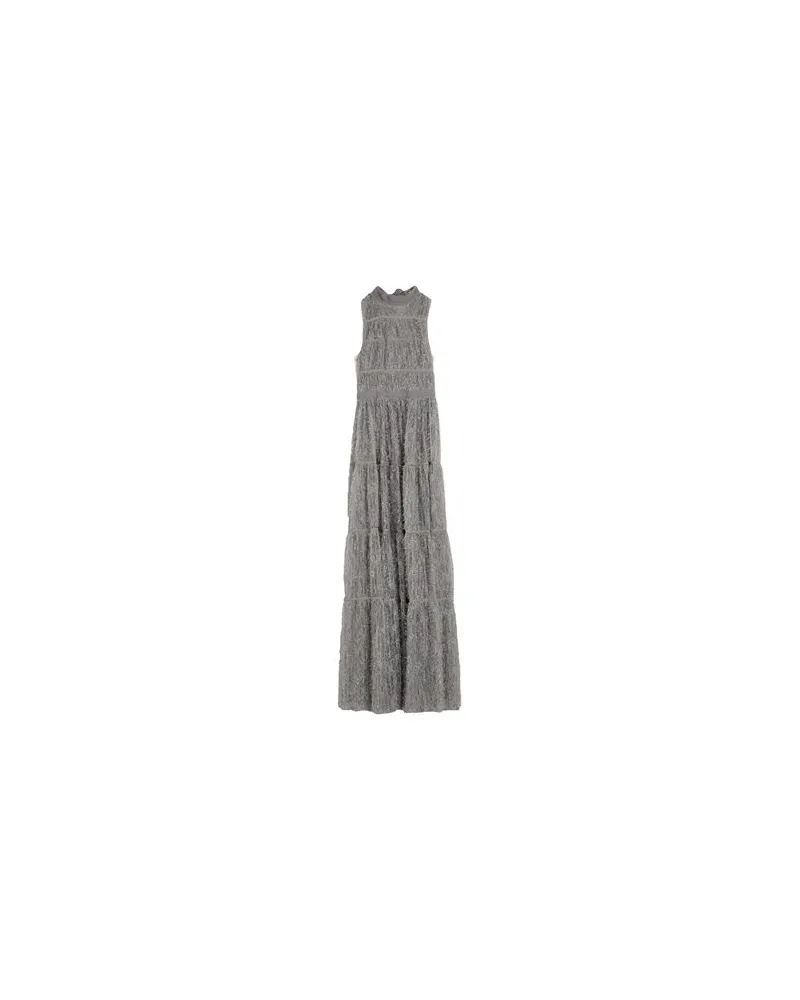 Elisabetta Franchi RED CARPET - KLEIDER - Maxi-Kleiderauf YOOX.COM Hellgrau