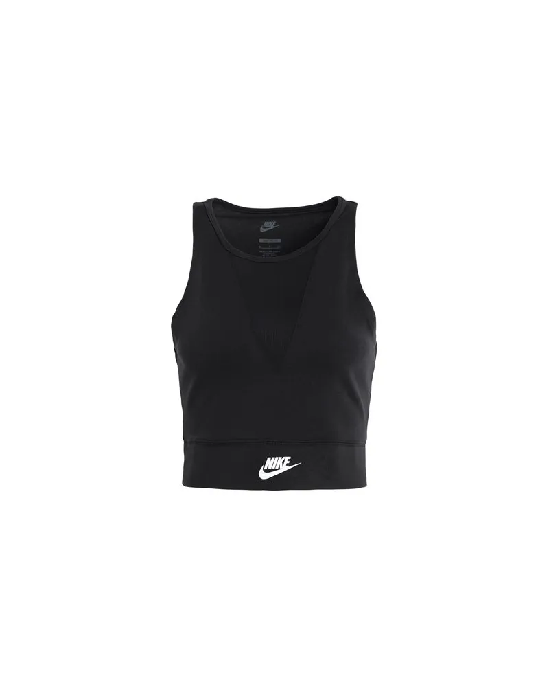 Nike Sportswear Women Crop Dance Tank  - TOPS - Topsauf YOOX.COM Schwarz