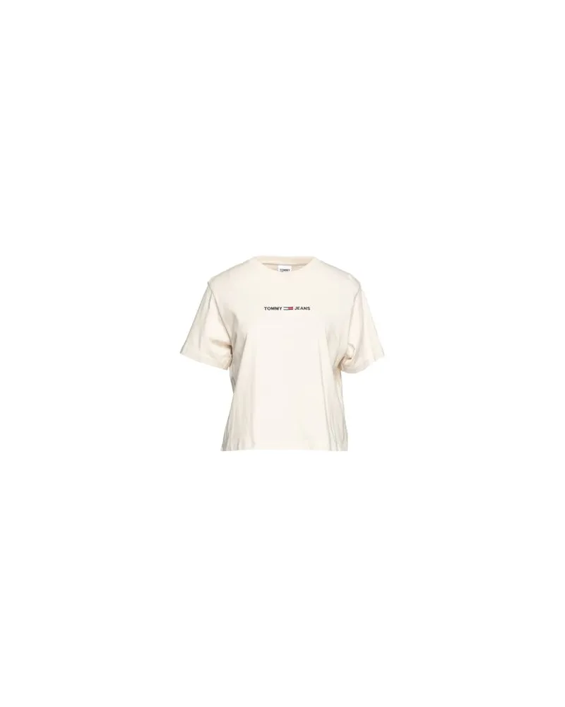 Tommy Hilfiger TJW LINEAR LOGO T-SHIRT  - TOPS - T-shirtsauf YOOX.COM Beige