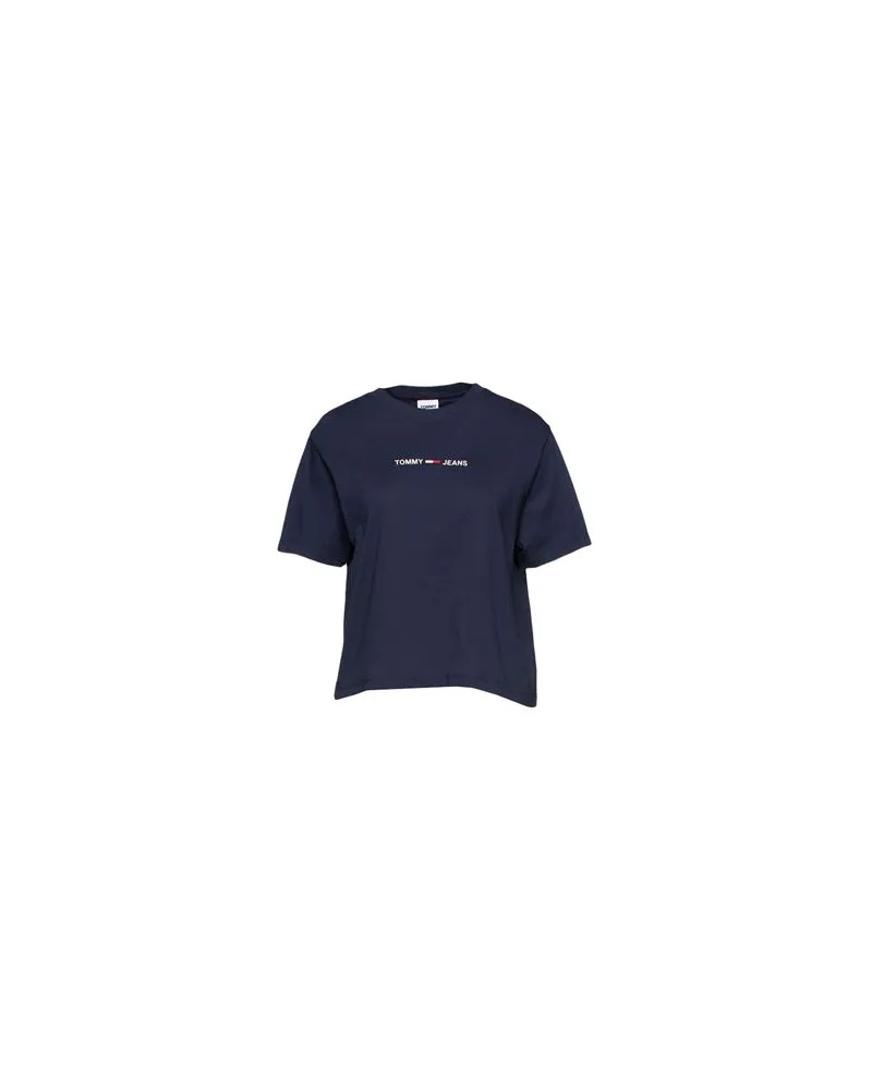 Tommy Hilfiger TJW LINEAR LOGO T-SHIRT  - TOPS - T-shirtsauf YOOX.COM Nachtblau