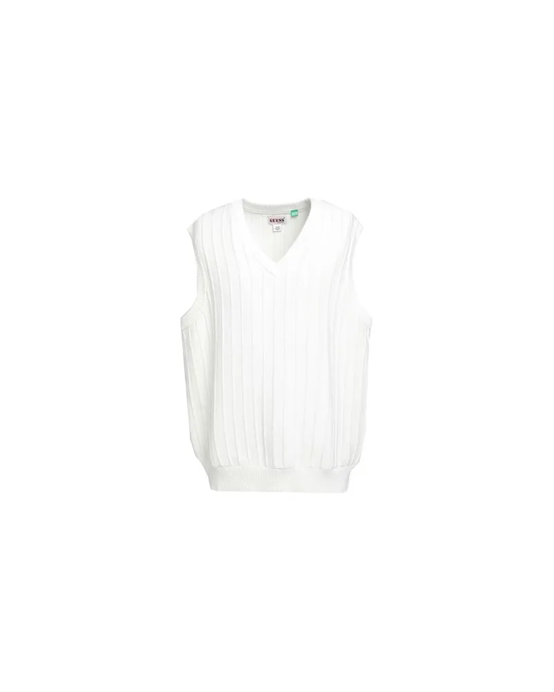 Guess STRICKWAREN - Pulloverauf YOOX.COM Weiß