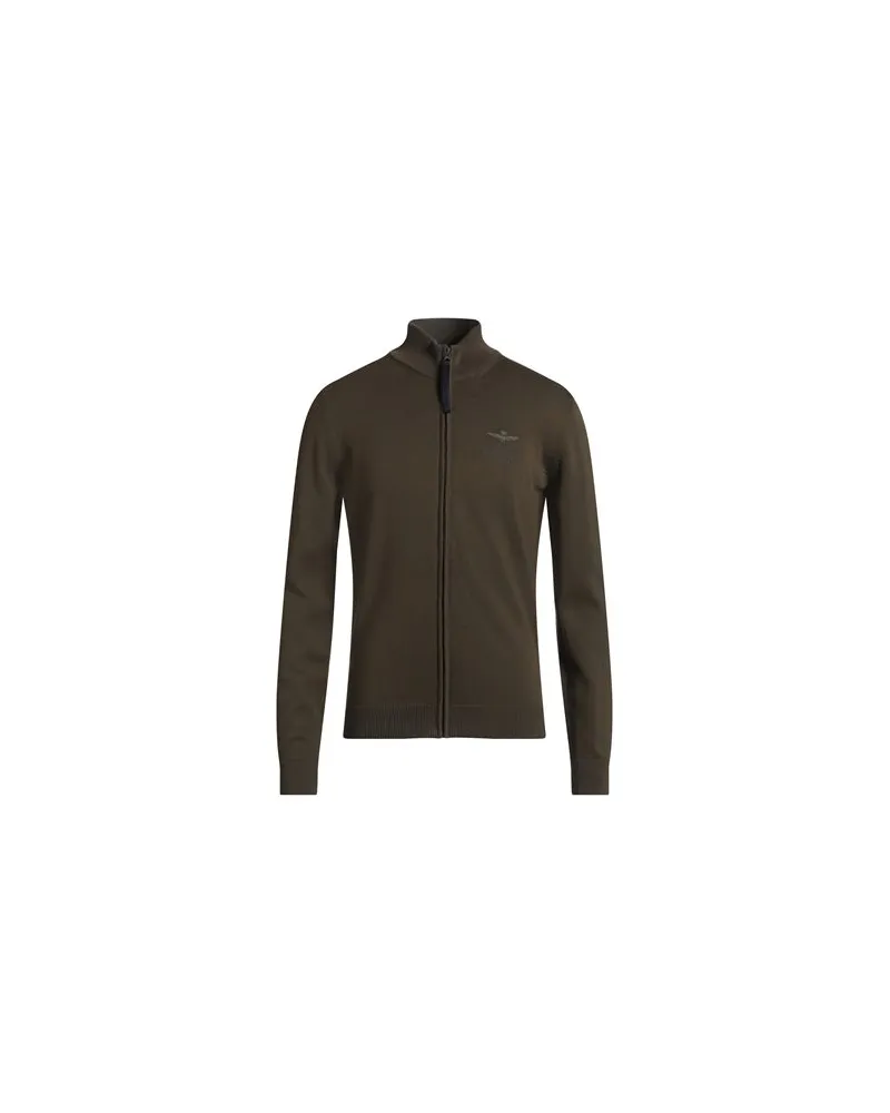 Aeronautica Militare STRICKWAREN - Strickjackenauf YOOX.COM Militärgrün