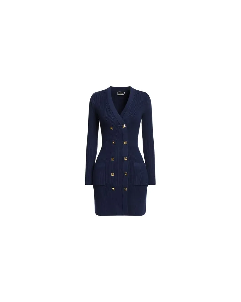 Elisabetta Franchi KLEIDER - Mini-Kleiderauf YOOX.COM Blau