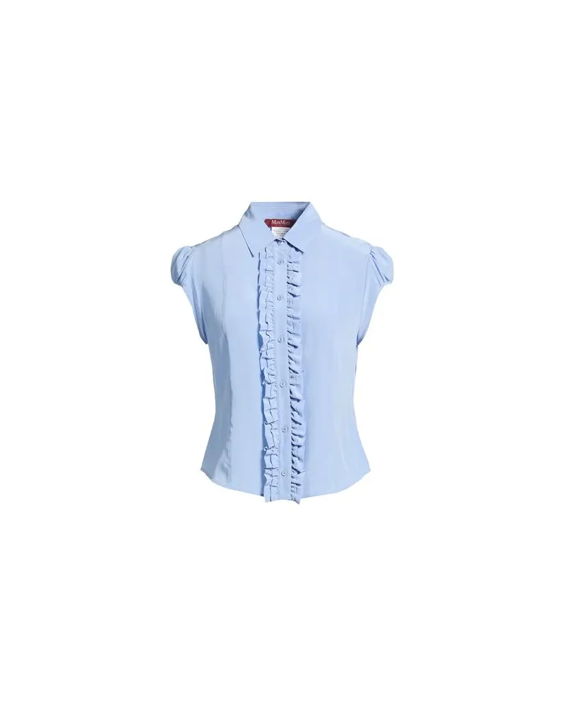 Max Mara TOPS - Hemdenauf YOOX.COM Hellblau