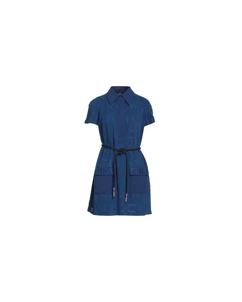 Elisabetta Franchi KLEIDER - Mini-Kleiderauf YOOX.COM Blau