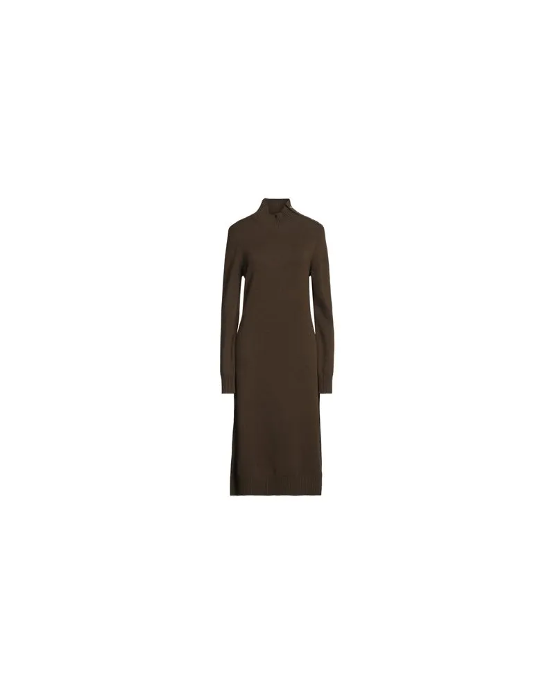 Maje KLEIDER - Midi-Kleiderauf YOOX.COM Militärgrün
