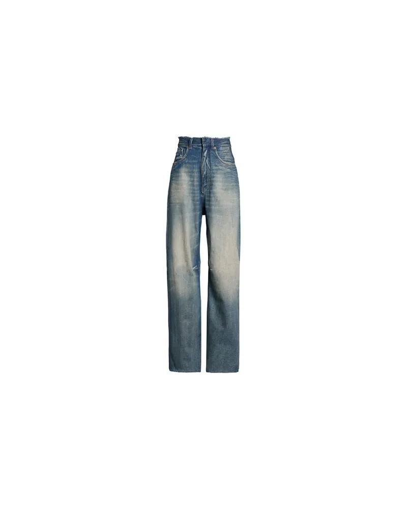 Maison Margiela HOSEN & RÖCKE - Jeanshosenauf YOOX.COM Blau