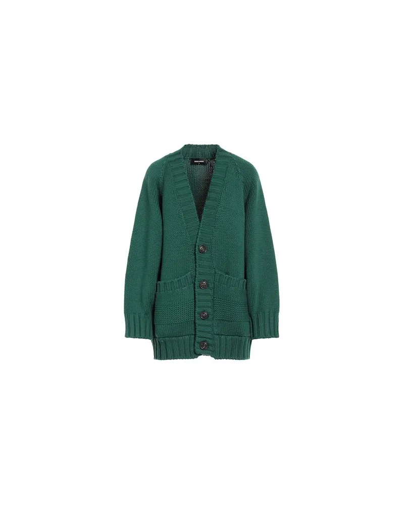 Dsquared2 STRICKWAREN - Strickjackenauf YOOX.COM Dunkelgrün