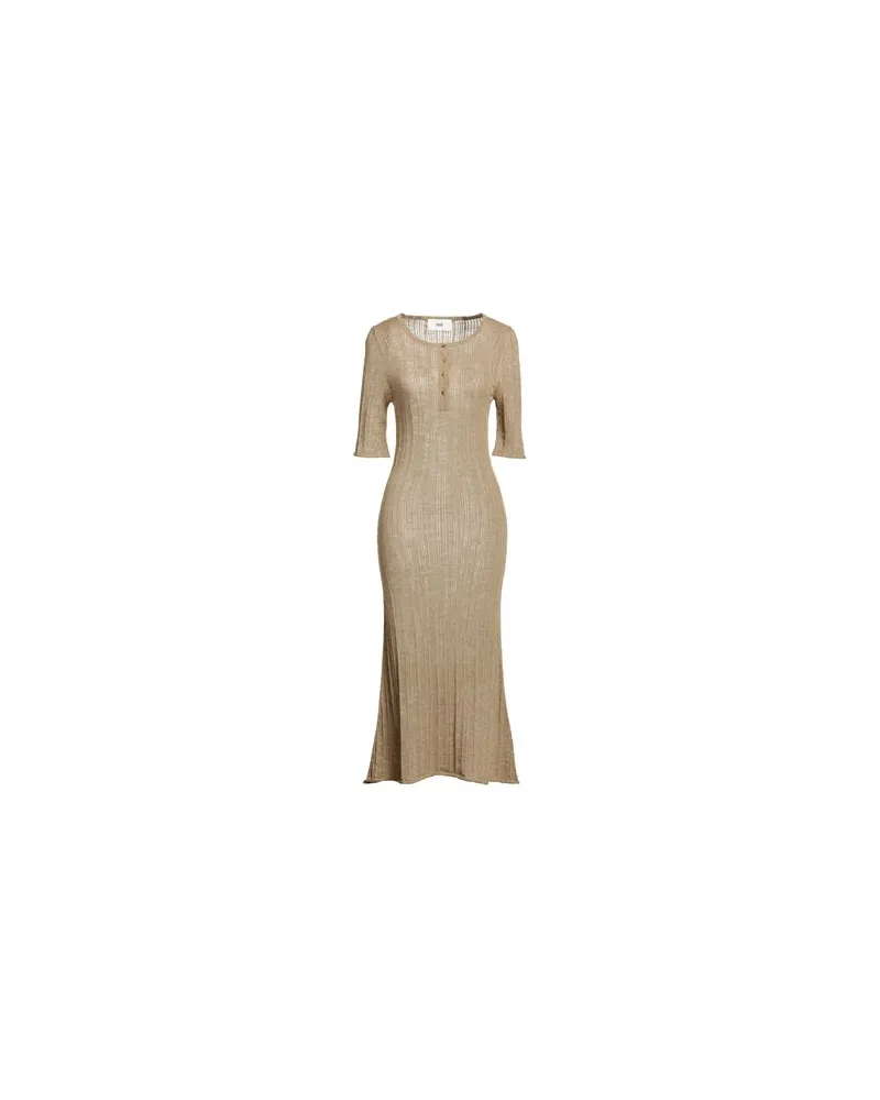 SOLOTRE KLEIDER - Maxi-Kleiderauf YOOX.COM Sand