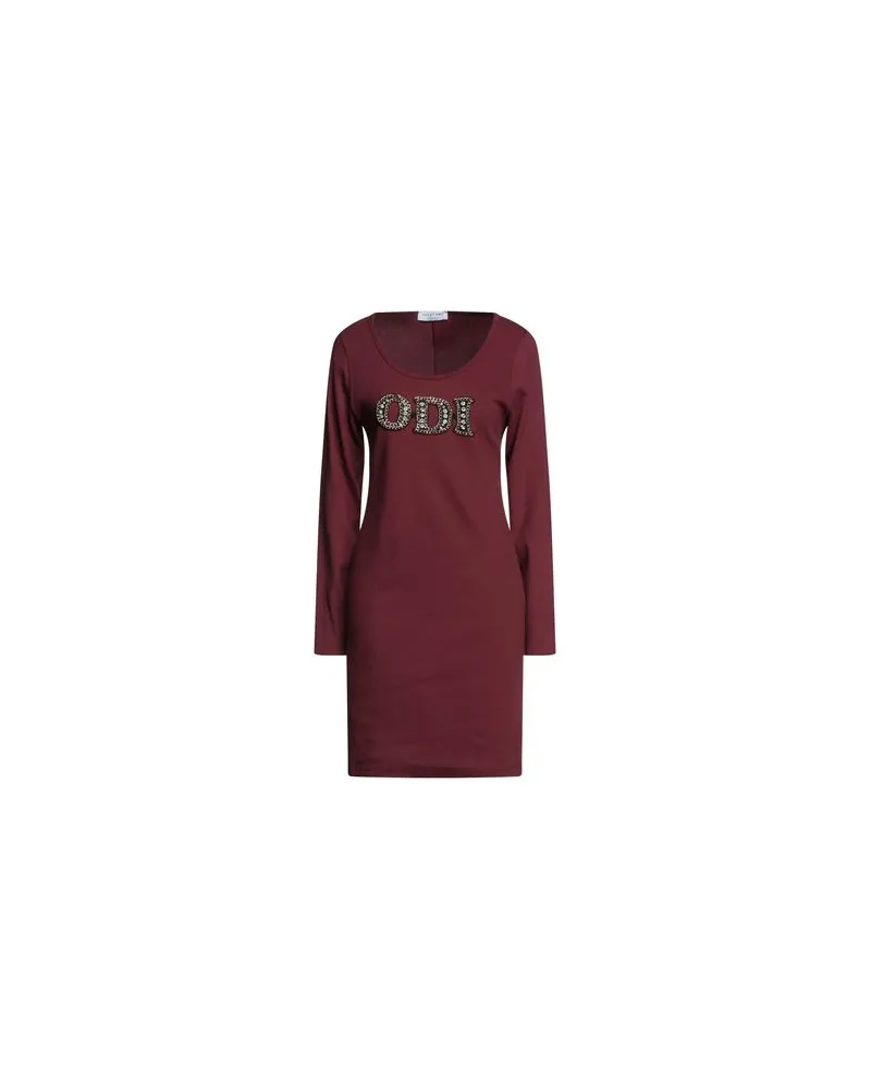 Odi et Amo KLEIDER - Mini-Kleiderauf YOOX.COM Ziegelrot