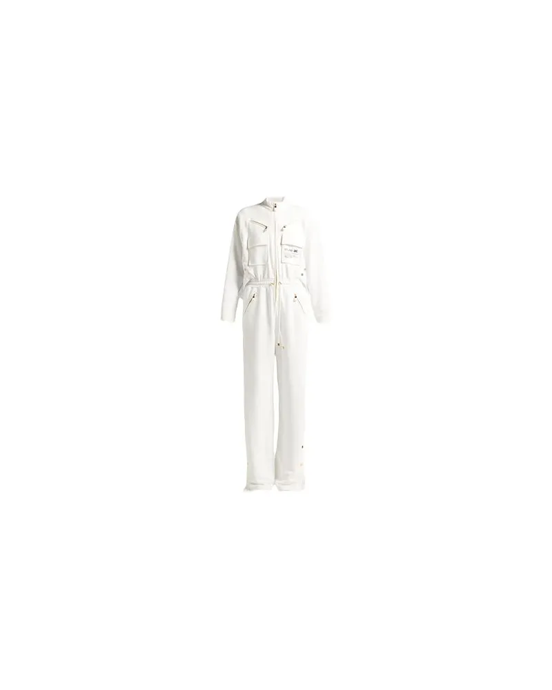 Elisabetta Franchi OVERALLS - Jumpsuitsauf YOOX.COM Weiß