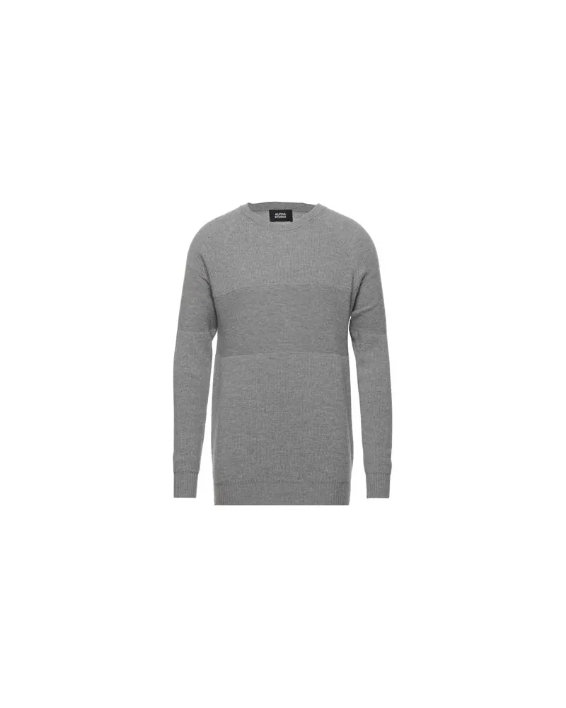 Alpha Studio STRICKWAREN - Pulloverauf YOOX.COM Grau
