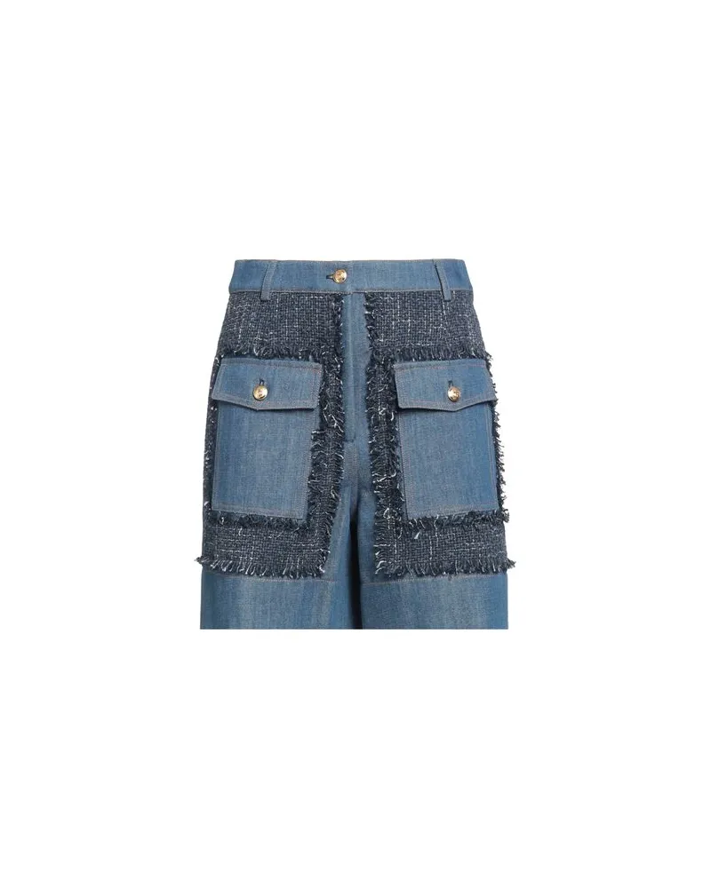 Moschino HOSEN & RÖCKE - Jeansshortsauf YOOX.COM Blau