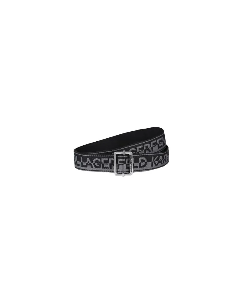 Karl Lagerfeld K/ESSENTIAL WEBBING MD BELT  - Kleinlederwaren - Gürtelauf YOOX.COM Schwarz